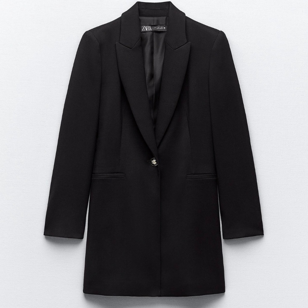 Zara Double Breasted Long Blazer